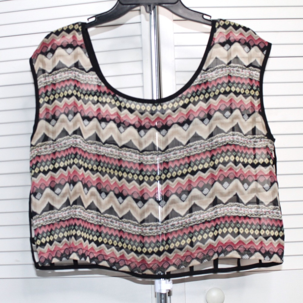 Millau Aztec Print Crop Top